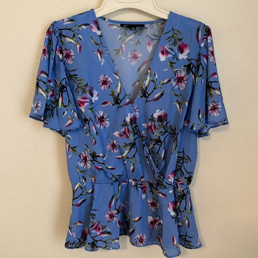 🌿INC Floral Peplum Blouse🌿